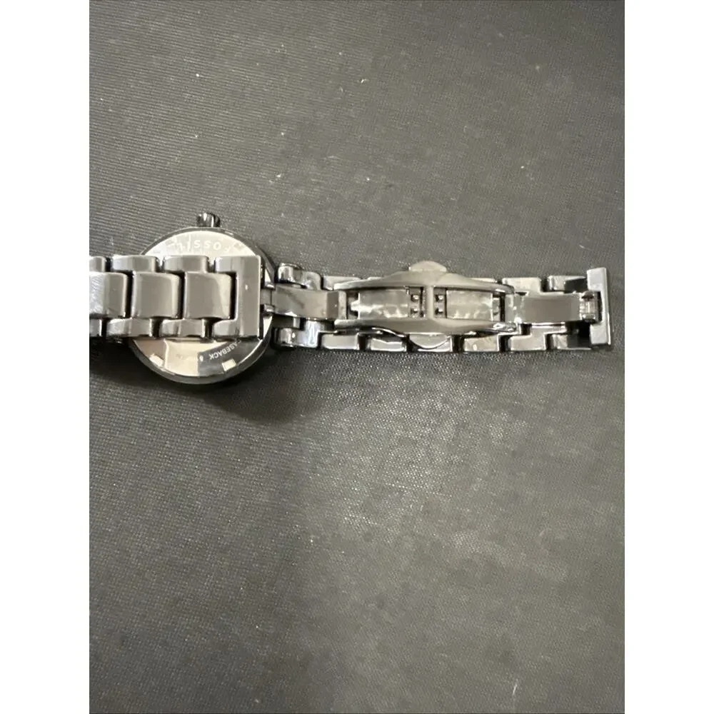 Women’s Fossil CE-1029 All Black 34mm Case 5.5-5.75” Band New Battery (G4)